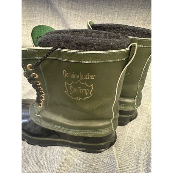 World Famous SubTemp Steel Shank Green Winter Boots Removable Wool Lining Mens 8 main image 4